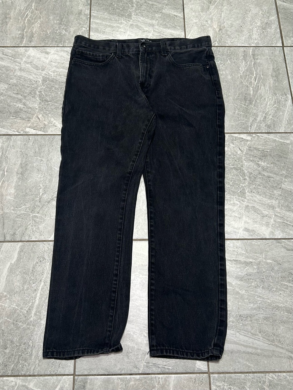 Nautica Straight Fit Jeans Men’s 36x30 Black Denim Pants